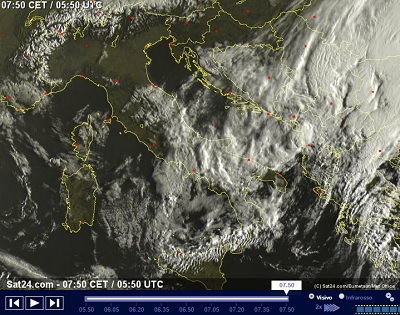 Pasquetta ancora instabile piogge e neve specie al Sud Italia e sul medio basso Adriatico