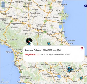 Terremoto oggi Italia 18 aprile 2015, ancora due scosse in Emilia Romagna - Dati INGV
