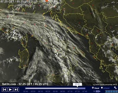 Torna la pioggia in Italia oggi fenomeni sparsi anche intensi specie al Nord Est