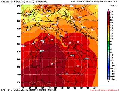 Arriva il caldo sull'Italia settimana con temperature fino quasi a +40°C al Centro Sud