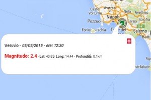 Terremoto Vesuvio 5 maggio 2015