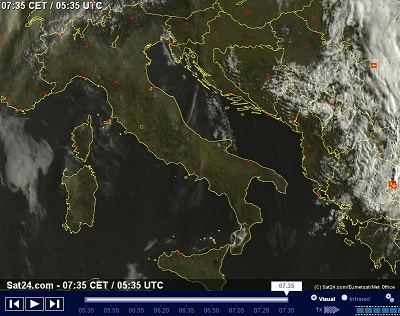 Tempo stabile sull'Italia inizio di settimana all'insegna del sole grazie all'anticiclone
