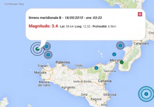 Terremoto oggi Sicilia 18 maggio 2015