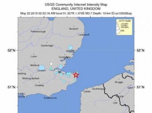 Il terremoto di oggi in Gran Bretagna