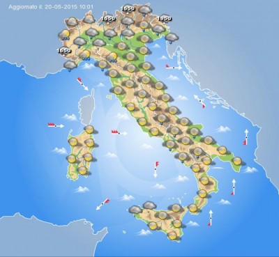Previsioni Meteo Domani 21 Maggio 2015