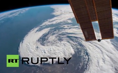Tempesta in Kazakhstan video in time-lapse dalla Iss