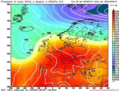 Anticiclone in arrivo: sole e caldo in aumento ma con qualche temporale pomeridiano