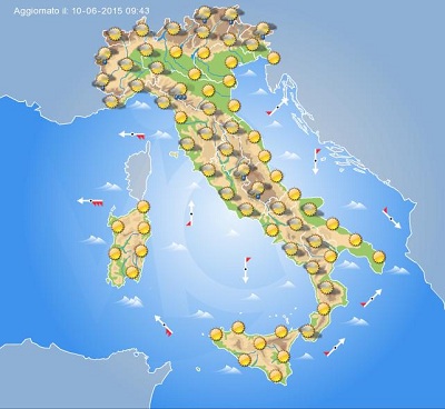 Previsioni Meteo Domani 11 Giugno 2015