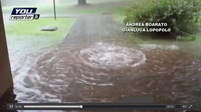 Nubifragi a Milano e provincia grandine e piogge intense hanno sommerso la zona