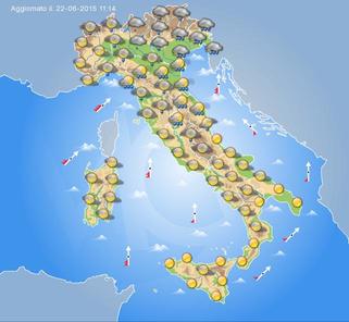 Previsioni Meteo Domani 23 Giugno 2015