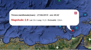terremoto oggi Lipari 27 giugno 2015