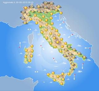 Previsioni Meteo Domani 30 Giugno 2015