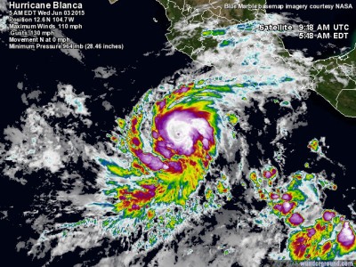 Uragano Blanca in arrivo sul Messico: landfall previsto in California