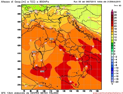 Fresco in arrivo al Nord Italia temperature attese in calo a partire da mercoledì