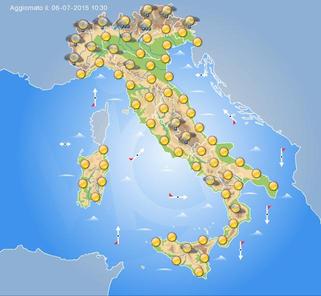 Previsioni Meteo Domani 7 Luglio 2015