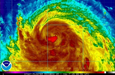 Tifone Chan-Hom continua a rafforzarsi nel Pacifico dirigendosi verso Cina e Taiwan