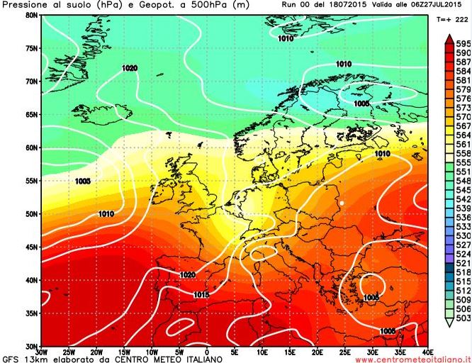 Maltempo in arrivo, possibile intensa perturbazione dal 25 Luglio