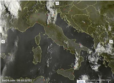 Cieli in prevalenza sereni al momento ma con sviluppo di nuvolosità nelle prossime ore