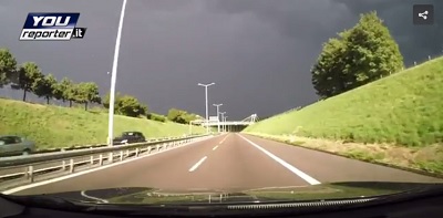 Nubi nere e pioggia intensa il percorso tra Milano e Monza segnato dal maltempo