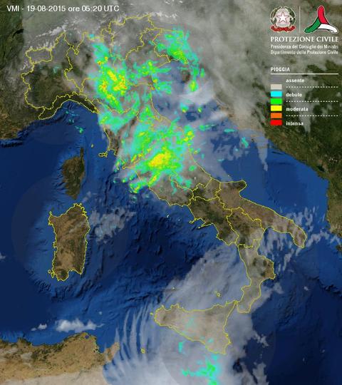 Temporali in atto al Centro-Nord, localmente anche di forte intensità