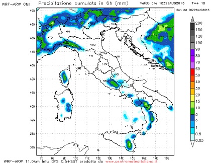 Tempo stabile sull'Italia ma attenzione a temporali e acquazzoni pomeridiani