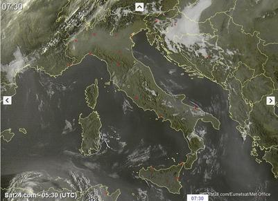 Temporali di calore su Appennino Centro-Meridionale, sole prevalente altrove
