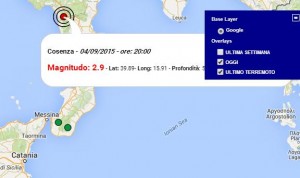 terremoto oggi calabria 5 settembre 2015