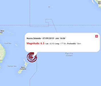 terremoto oggi nuova zelanda