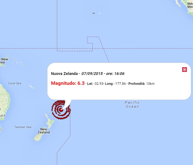 terremoto oggi nuova zelanda