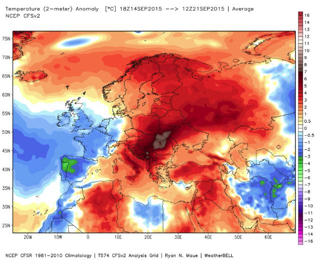 Ondata di caldo in Europa: la scorsa settimana temperature anche +10°C oltre le medie