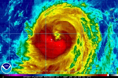 Dujuan, il 21esimo tifone del Pacifico nord occidentale sta continuando ad acquistare potenza dirigendosi verso la terraferma