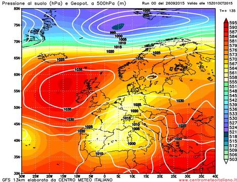 Profonda depressione sul Mediterraneo Centrale