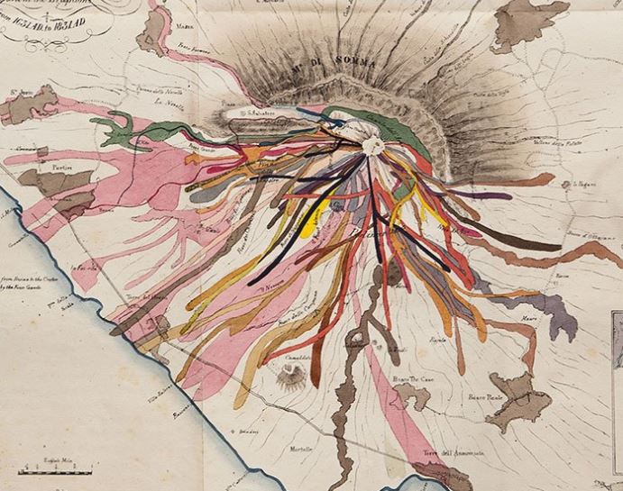Vesuvio mappa colate laviche Vesuvio mappa colate laviche