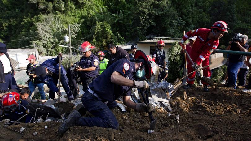 Frana di fango in guatemala