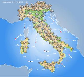 Previsioni Meteo Domani 6 Ottobre 2015
