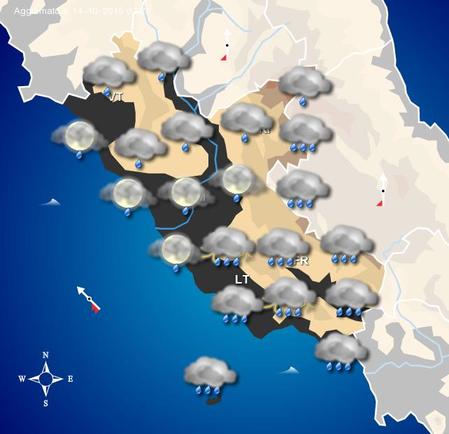Maltempo Lazio: allerta per temporali intensi specie sui settori meridionali Maltempo Lazio: allerta per temporali intensi specie sui settori meridionali