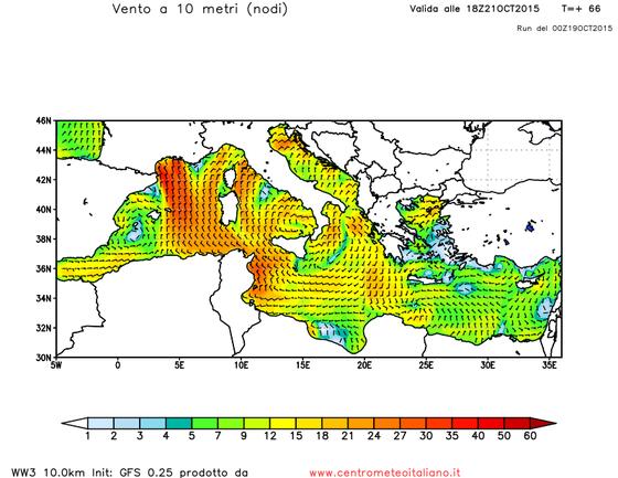 Mare e vento: forti raffiche da Nord-Est e mari in burrasca nei prossimi giorni