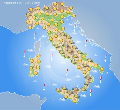 Previsioni Meteo Domani 23 Ottobre 2015