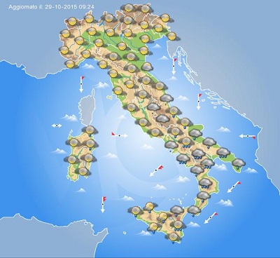 Previsioni Meteo Domani 30 Ottobre 2015