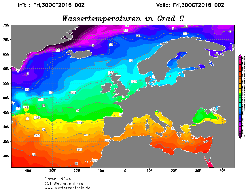Stato termico del Mediterraneo, wetterzentrale.de