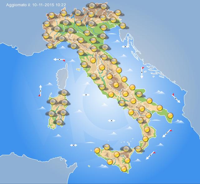 Previsioni Meteo Domani 11 Novembre 2015 
