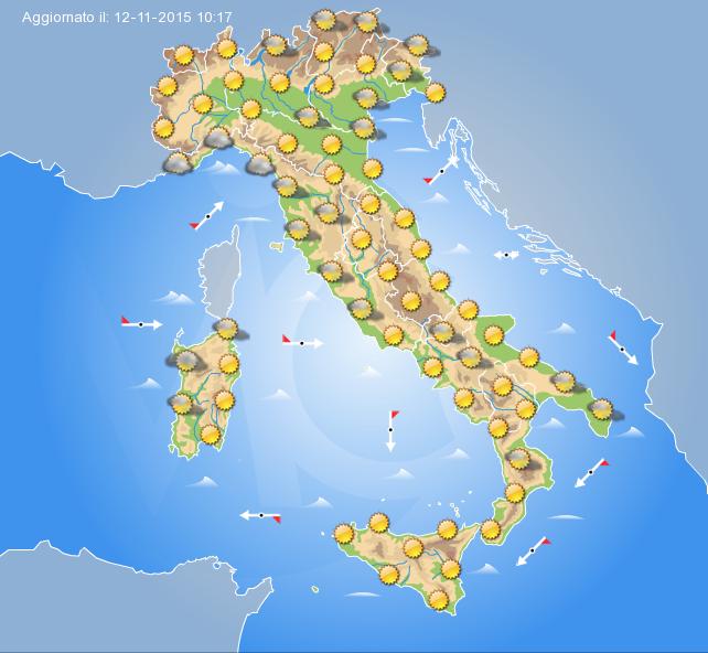 Previsioni Meteo Domani 13 Novembre 2015 