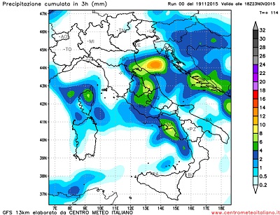 Maltempo sull'Europa con l'arrivo del primo impulso artico previsto per il weekend 