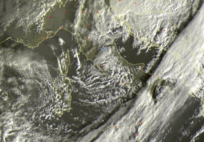 Immagine satellitare di stamattina 22 Novembre