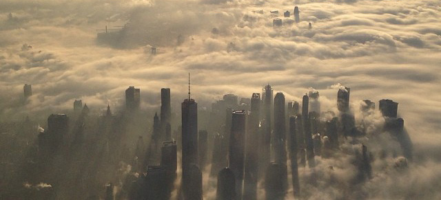 Nebbia a New York, Gennaio 2014. Fonte - www.ilpost.it