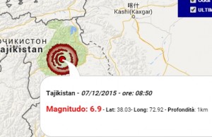 terremoto oggi Tajikistan