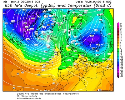 Sull'Europa dell'Est in arrivo un'ondata di freddo che proterà l'inverno a calare fino alle medie latitudini
