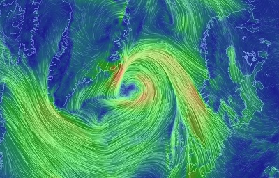 La tempesta Frank sta portando su Islanda e Regno Unito venti con una forza di una uragano