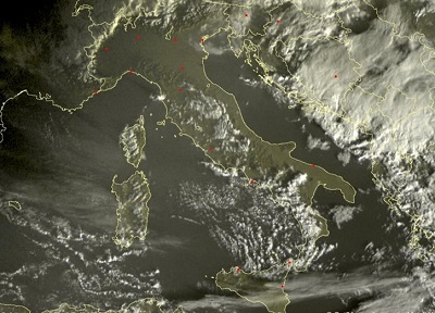 Tempo in atto: soleggiato al centro e al nord, residua instabilità sul sud peninsulare
