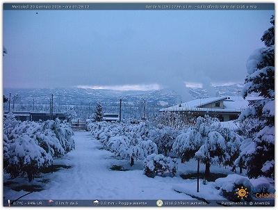 Tempo in atto: clima invernale in Italia con temperature sotto zero e nevicate fino in Calabria